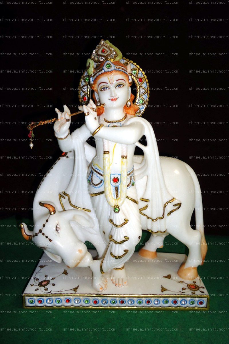 Gau Gopal Marble Moorti