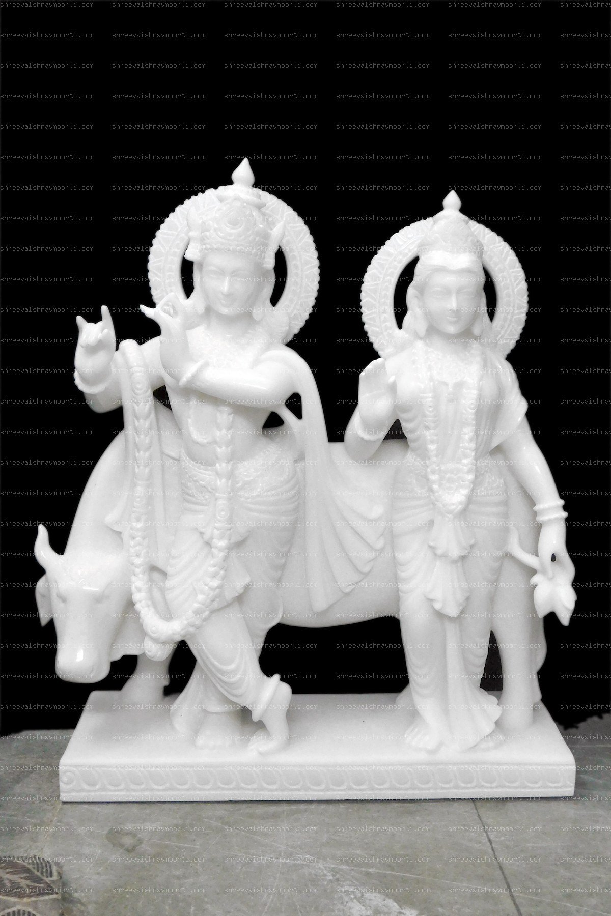 Gau Gopal Marble Moorti