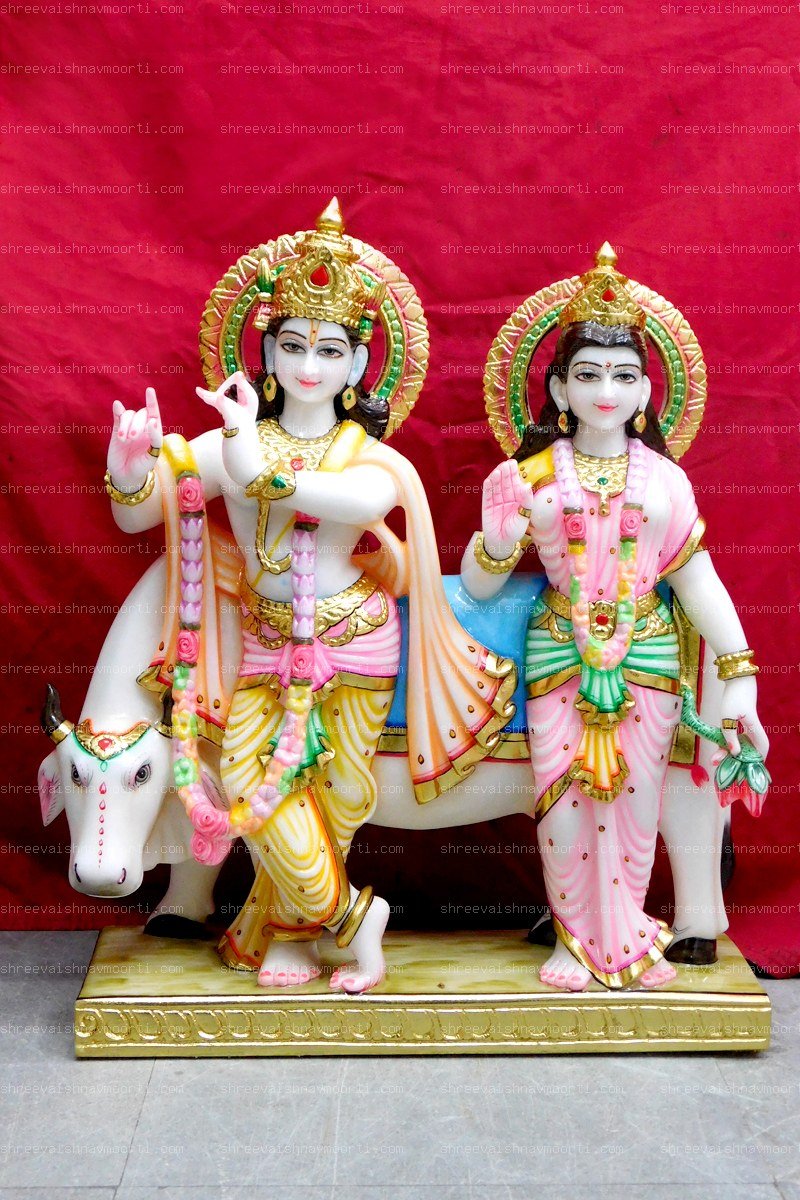 Gau Gopal Marble Moorti