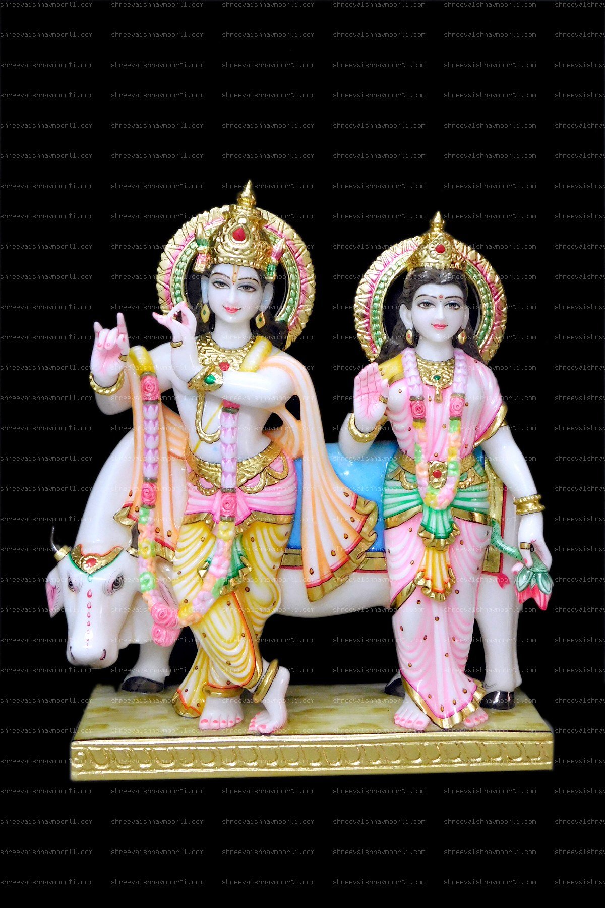 Gau Gopal Marble Moorti