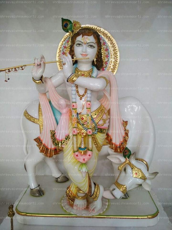 Gau Gopal Marble Moorti