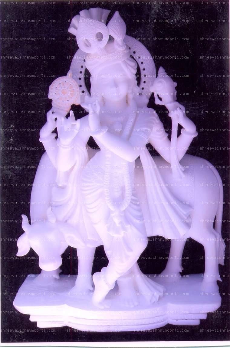 Gau Gopal Marble Moorti
