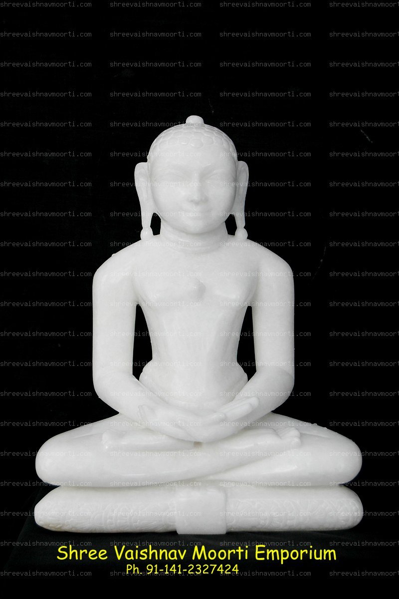 Jain Buddha Marble Moorti