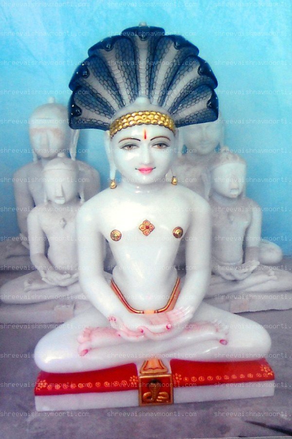 Jain Buddha Marble Moorti