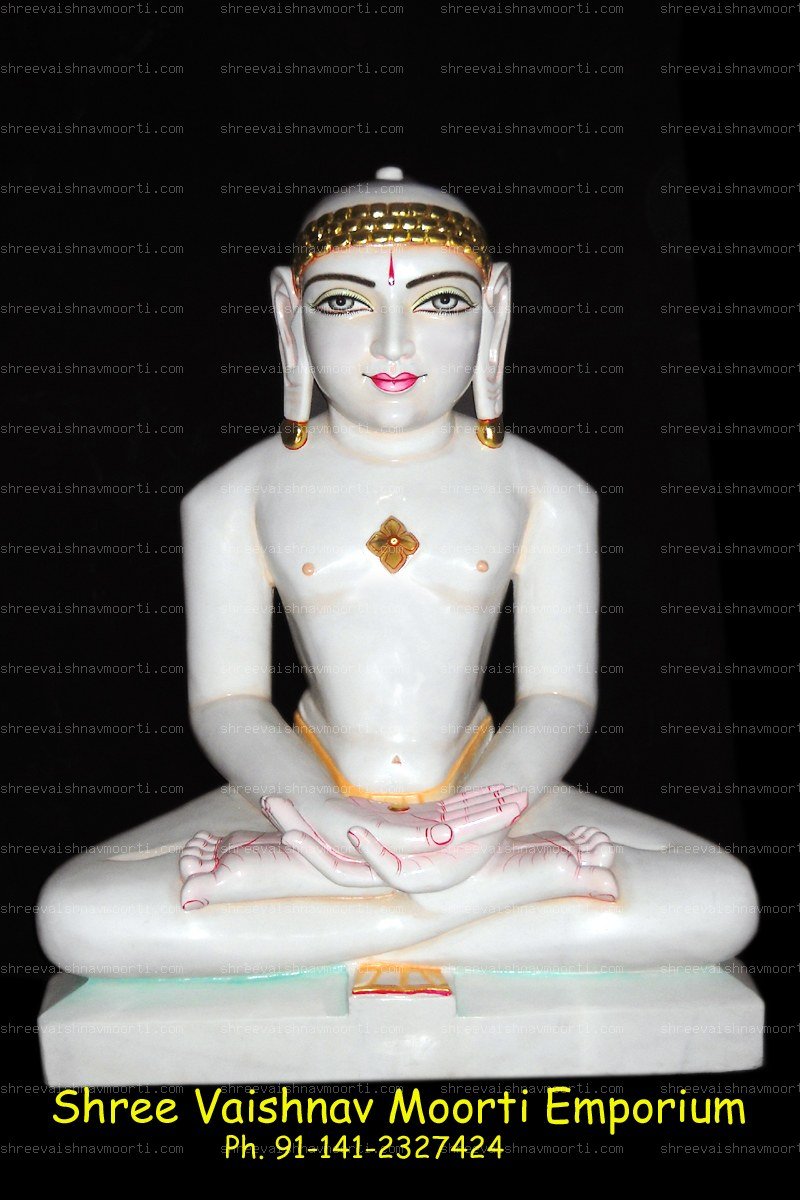 Jain Buddha Marble Moorti