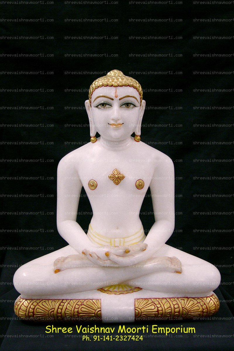 Jain Buddha Marble Moorti