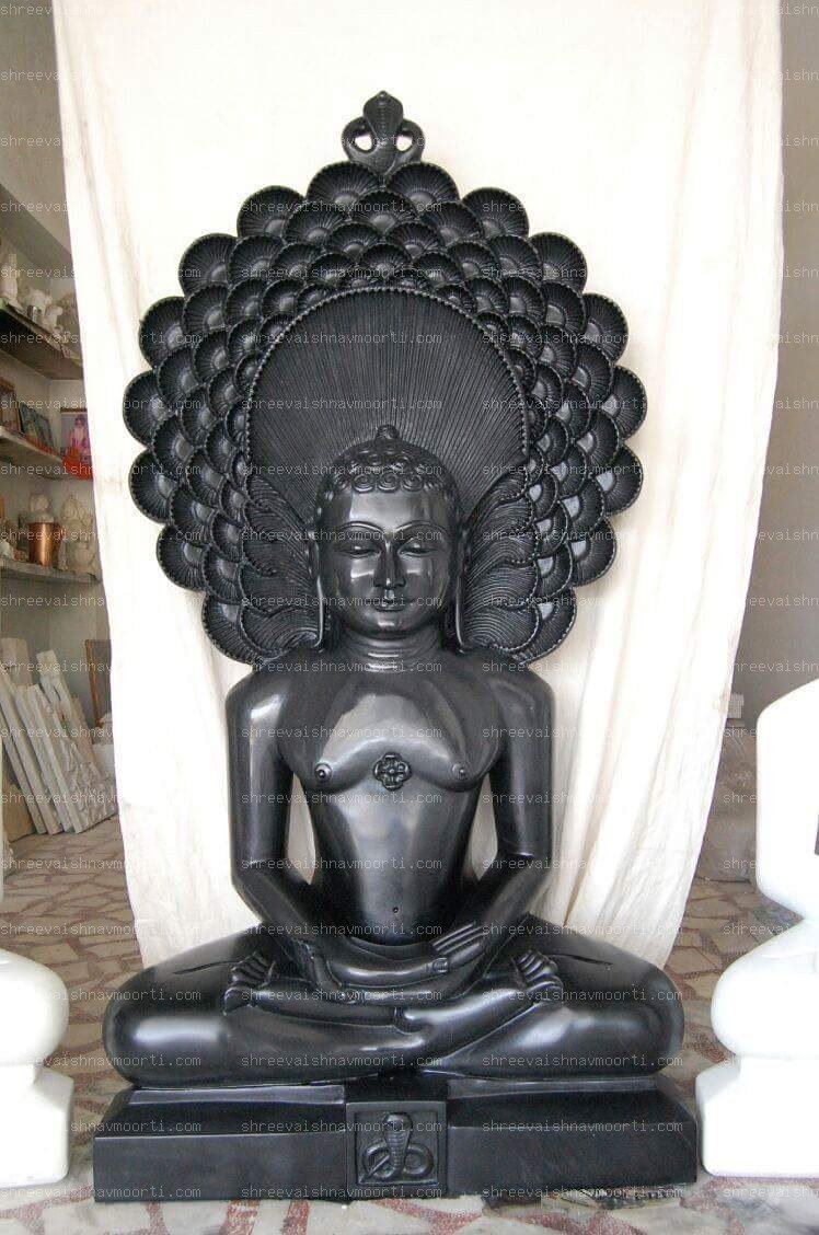 Jain Buddha Marble Moorti