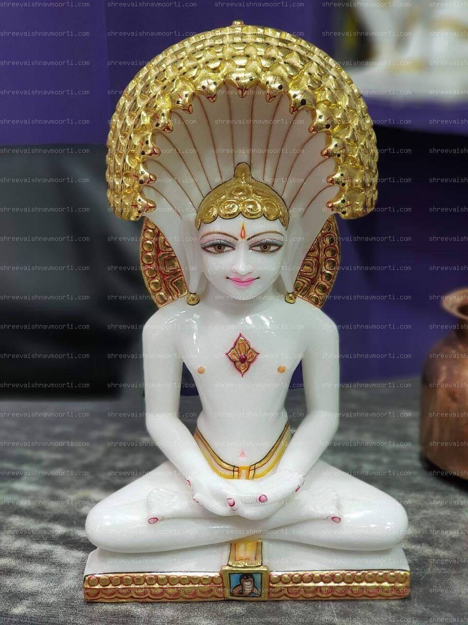 Jain Buddha Marble Moorti