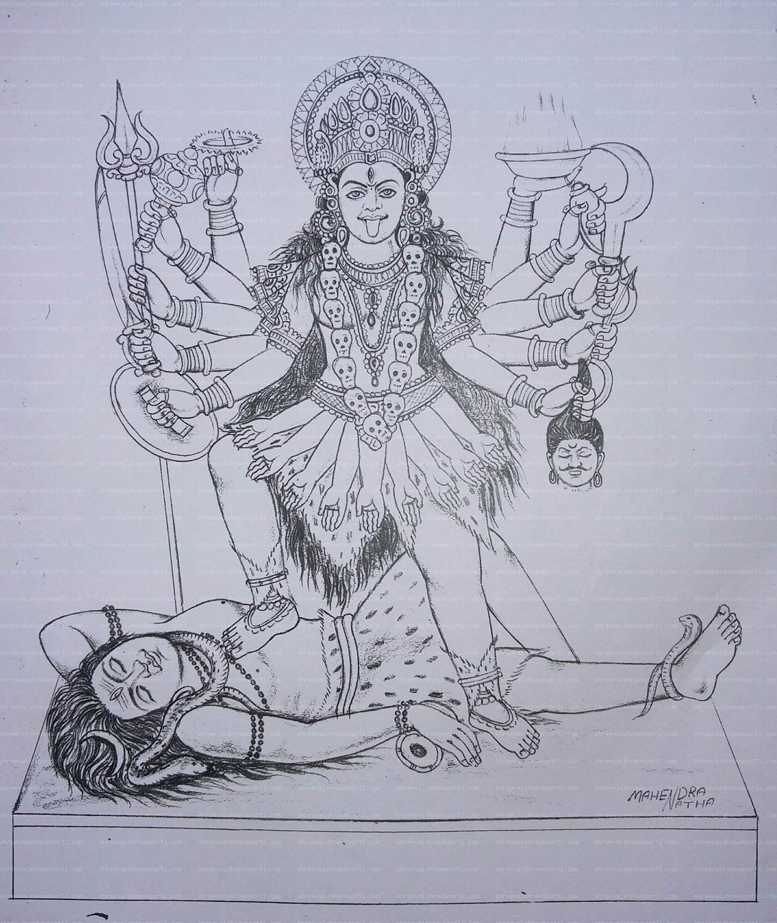 Kali Marble Moorti