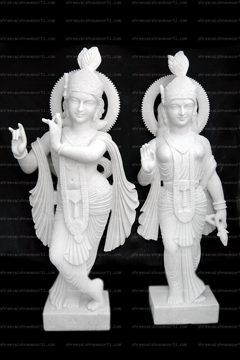 Radha Krishna Marble Moorti
