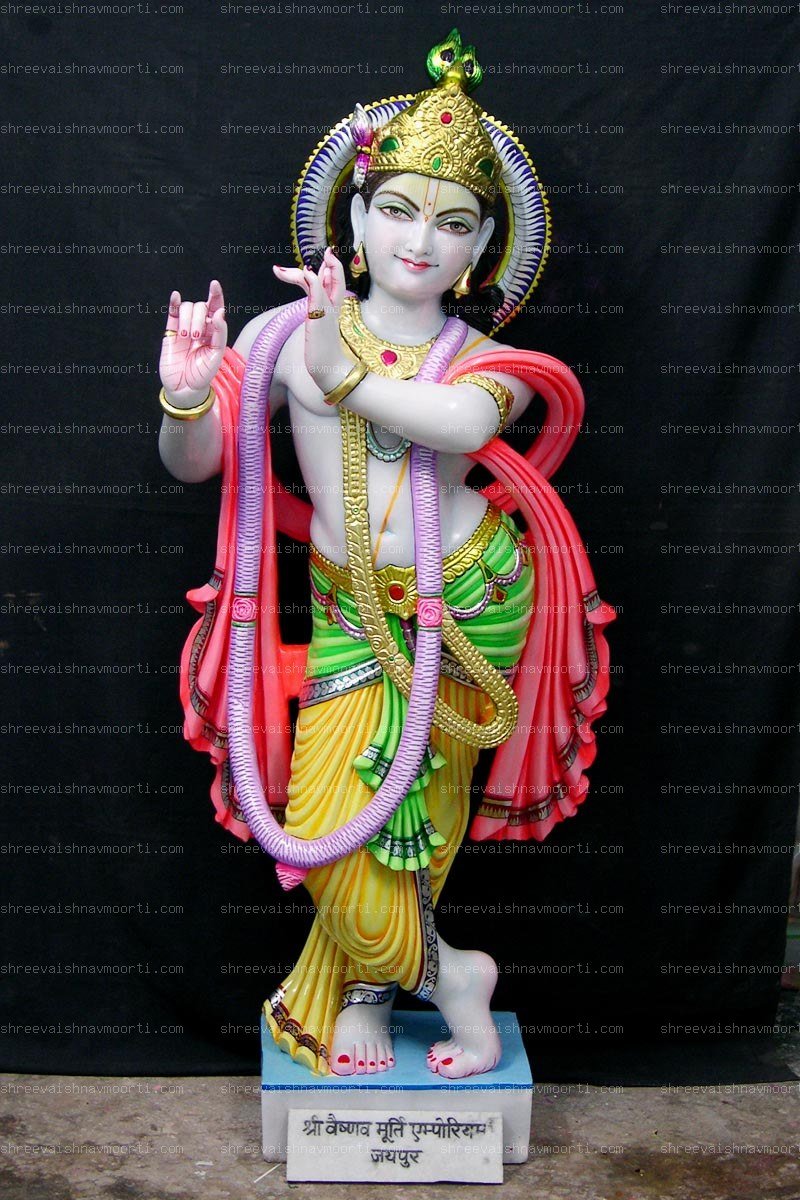 Radha Krishna Marble Moorti