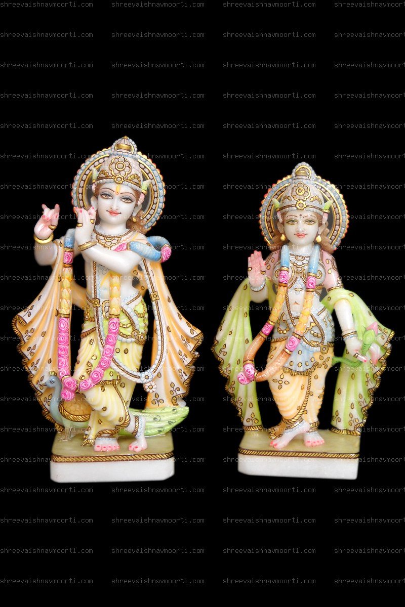 Radha Krishna Marble Moorti
