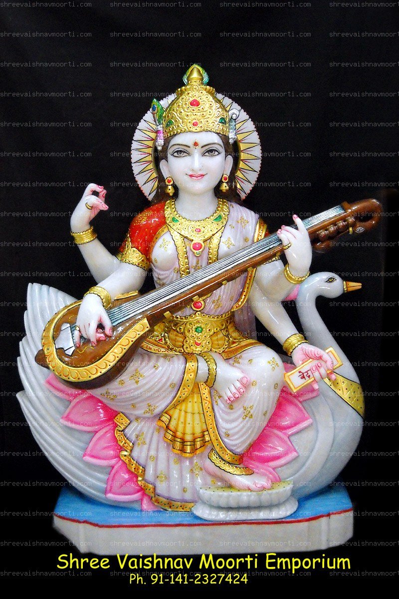 Saraswati Marble Moorti