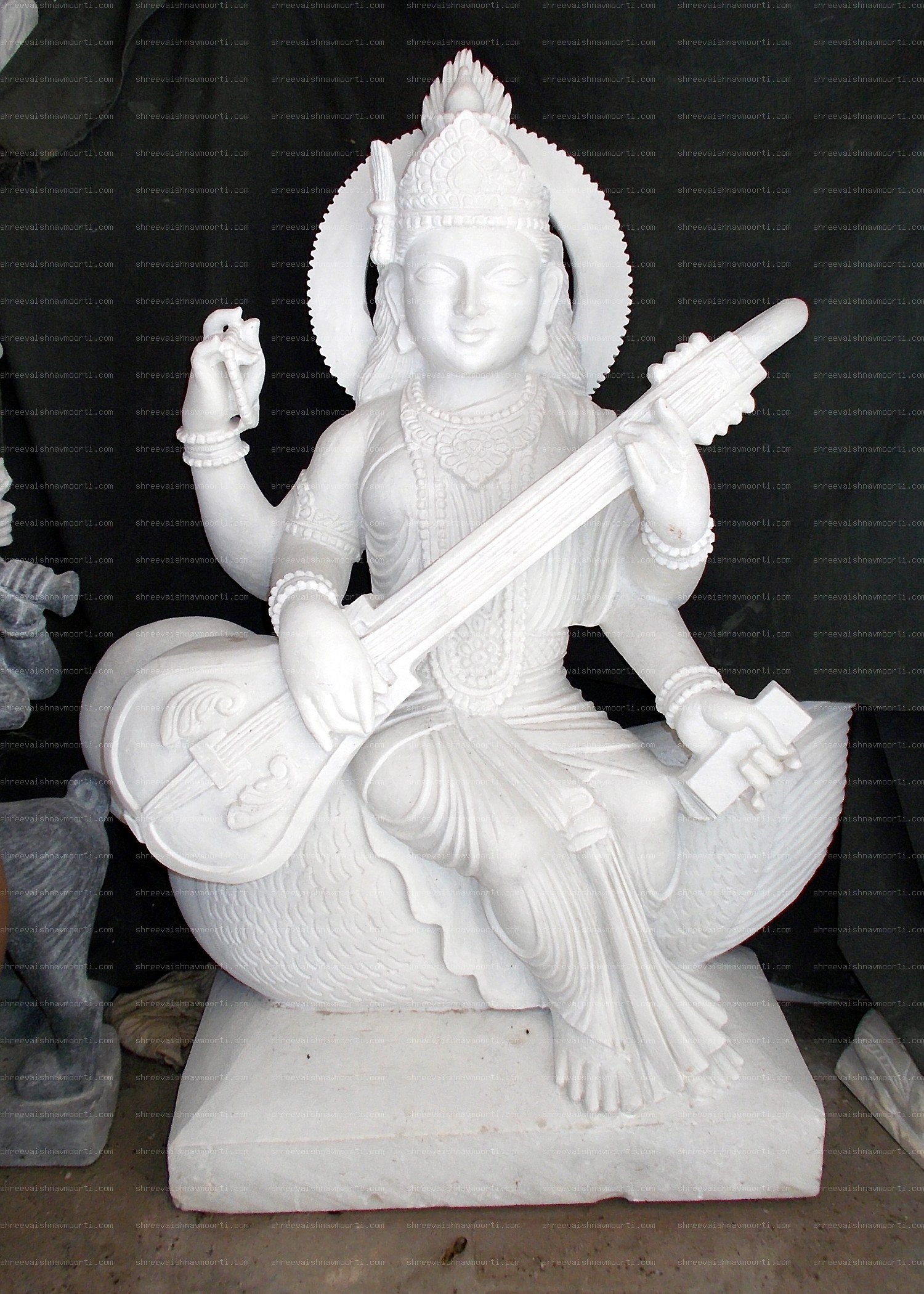 Saraswati Marble Moorti