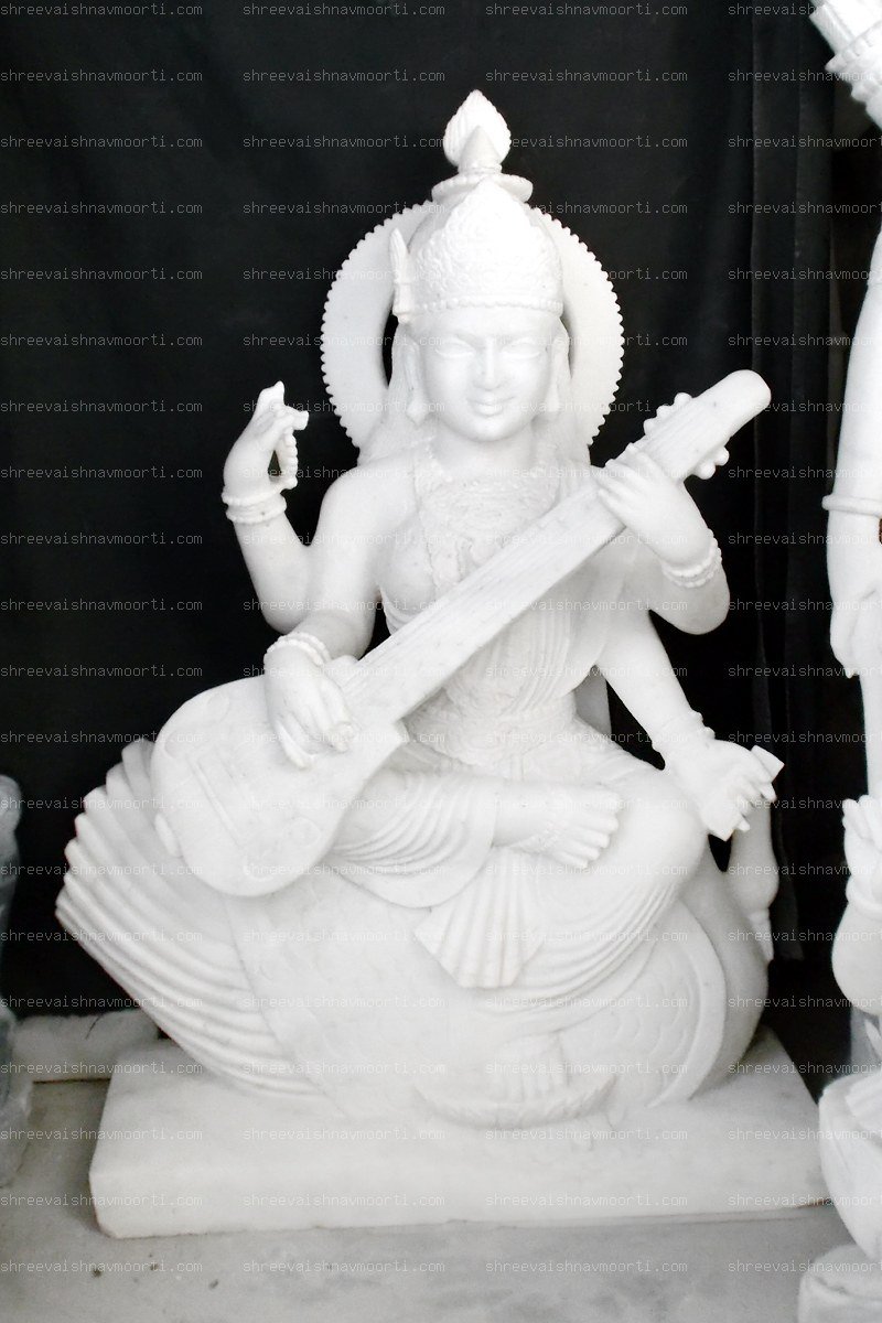 Saraswati Marble Moorti