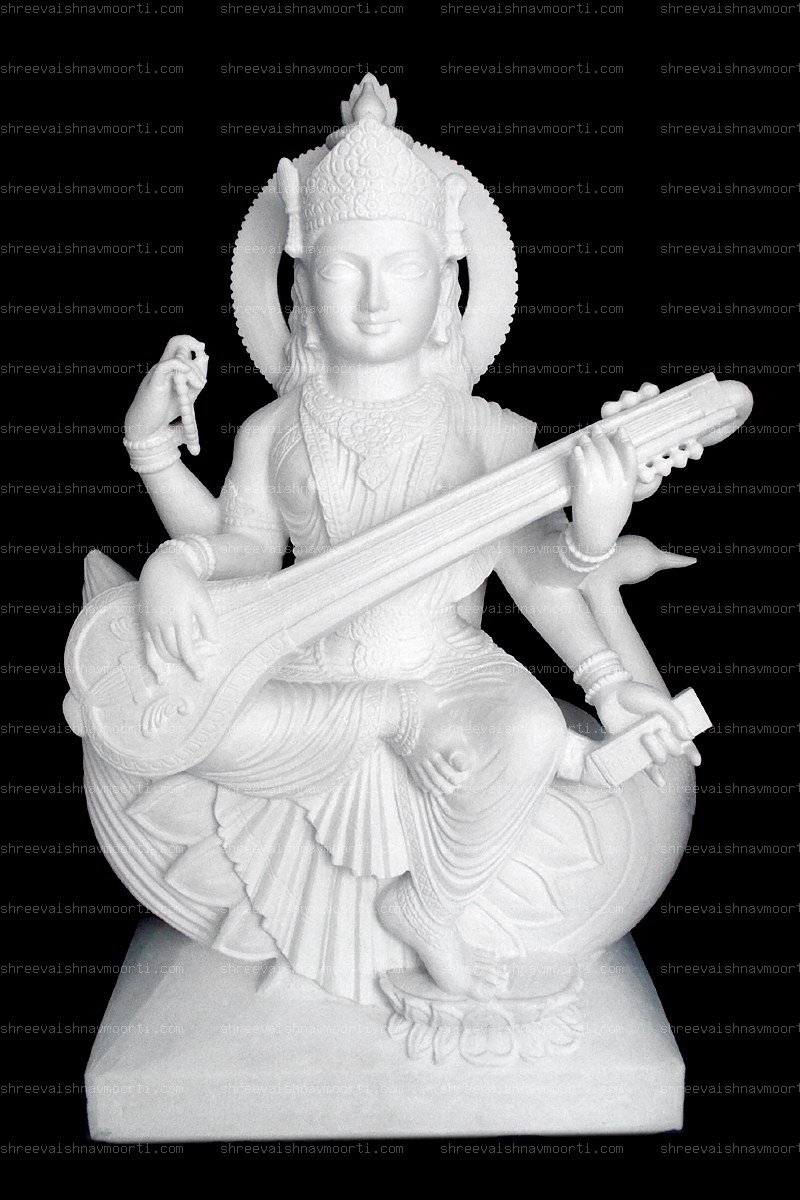 Saraswati Marble Moorti