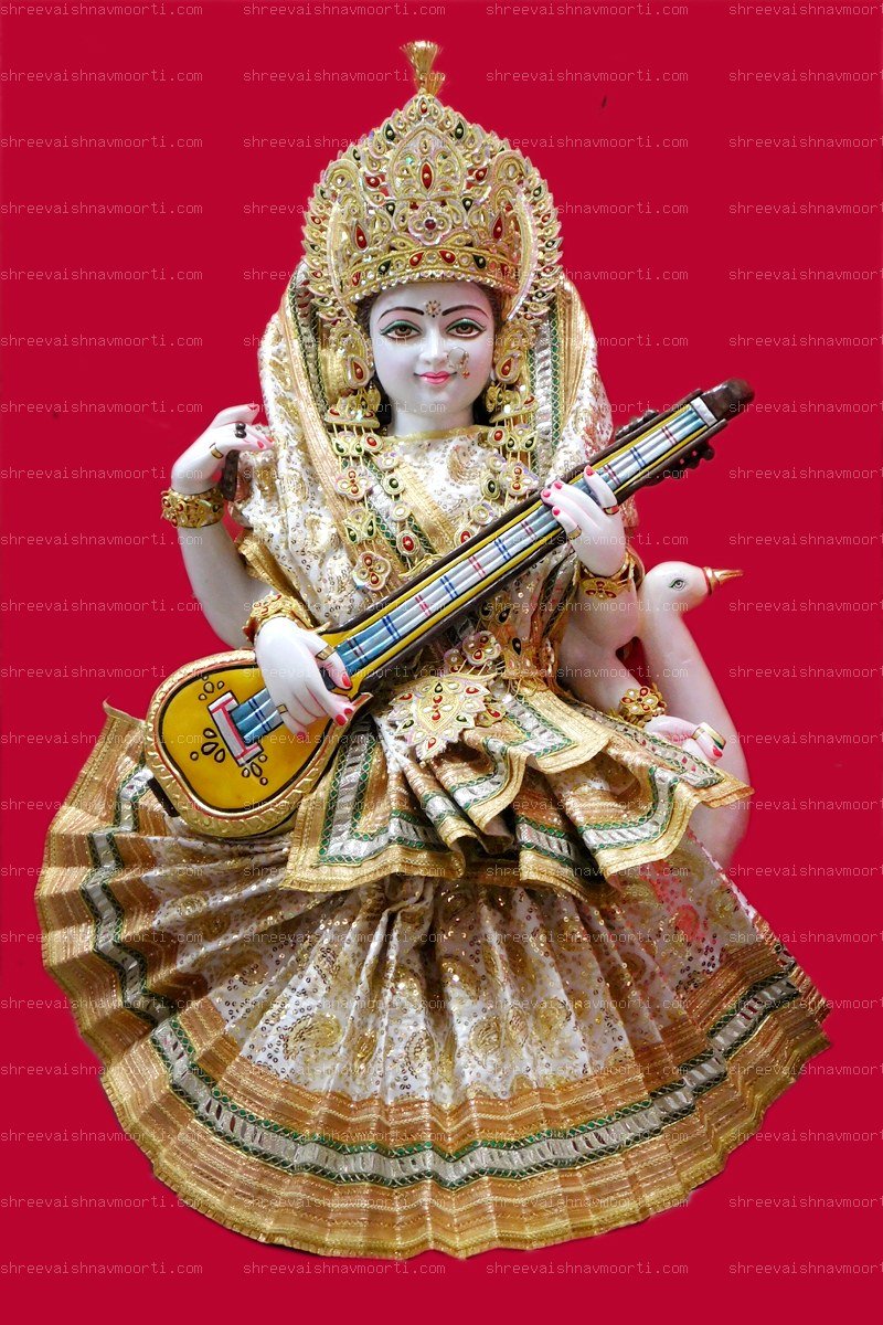 Saraswati Marble Moorti