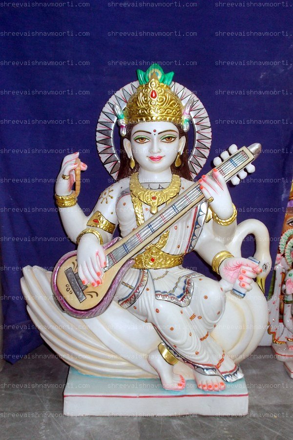 Saraswati Marble Moorti