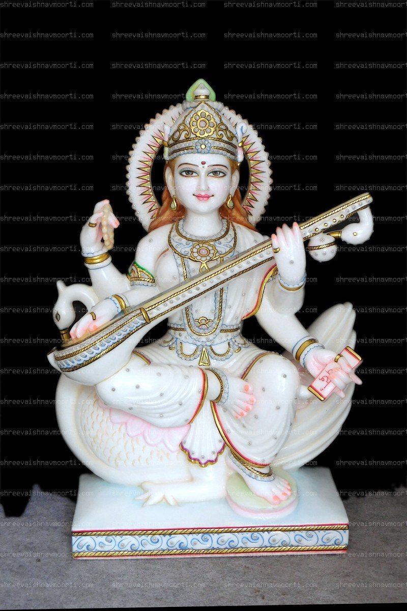 Saraswati Marble Moorti