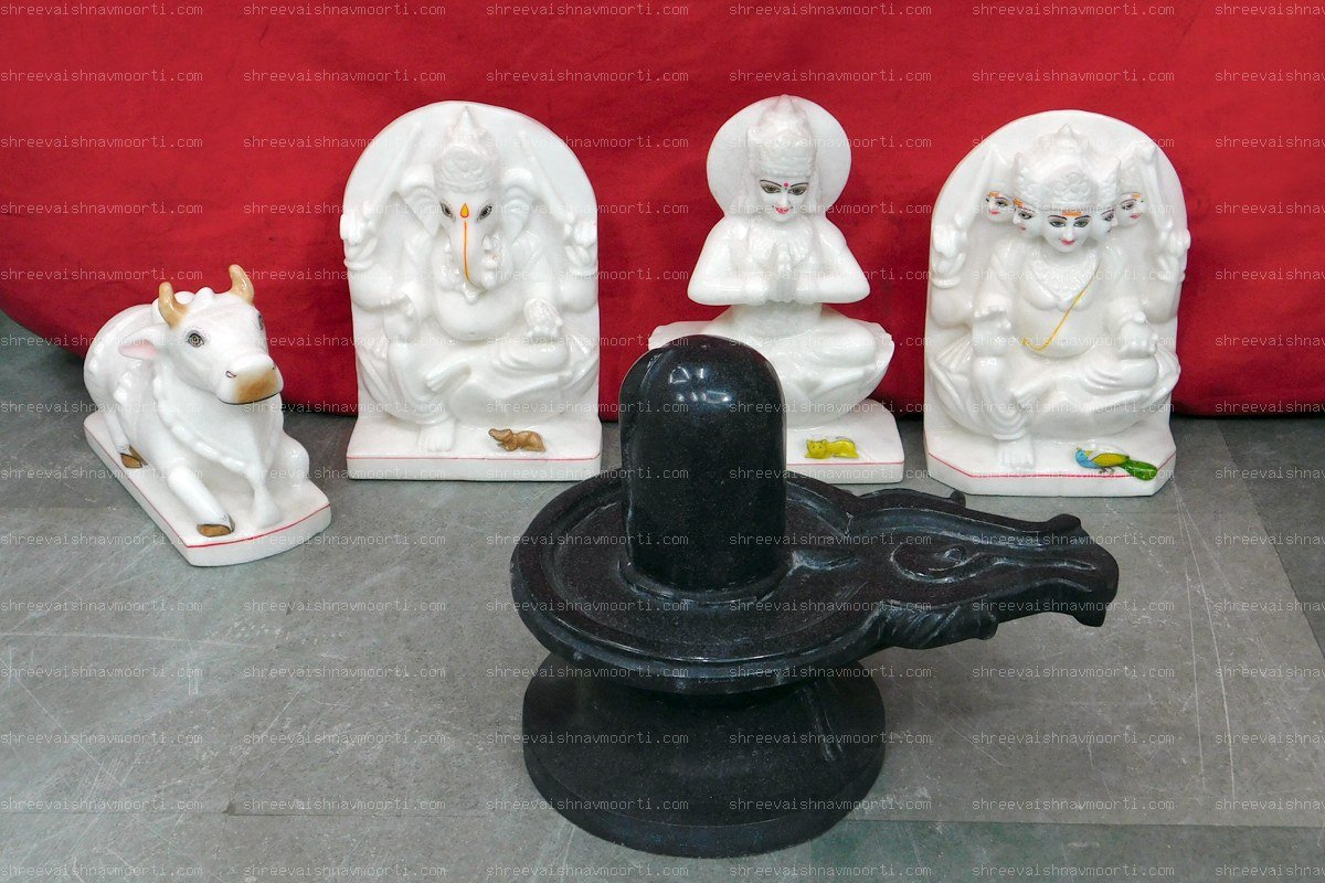 Shiv Pariwar Marble Moorti