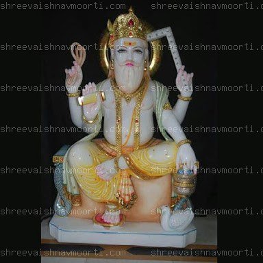 Vishvkarma Marble Moorti